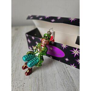 Radko Patty pennywhistle leprechaun ornament St Patrick's Day Xmas tree